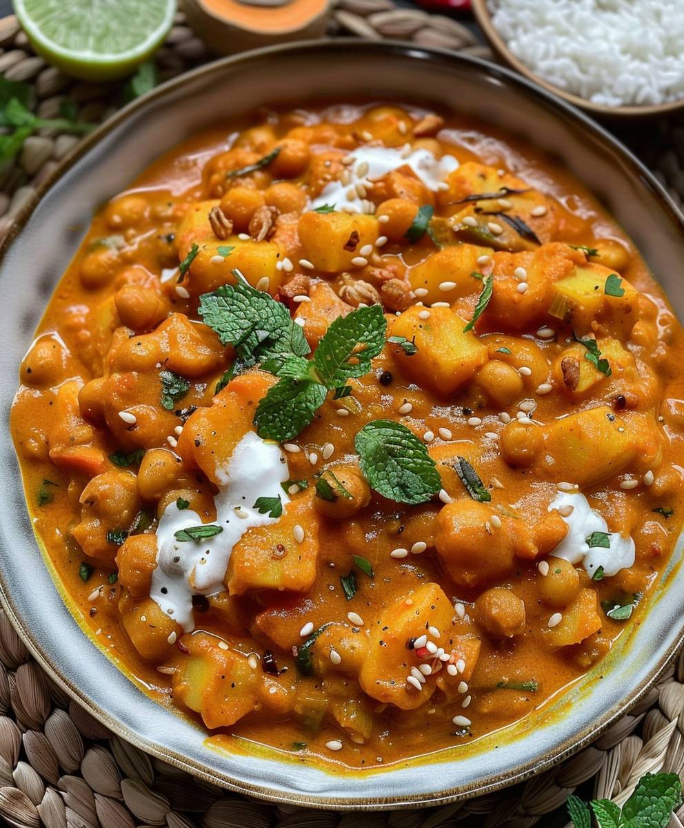 Süßkartoffel Curry vegetarisch einfach