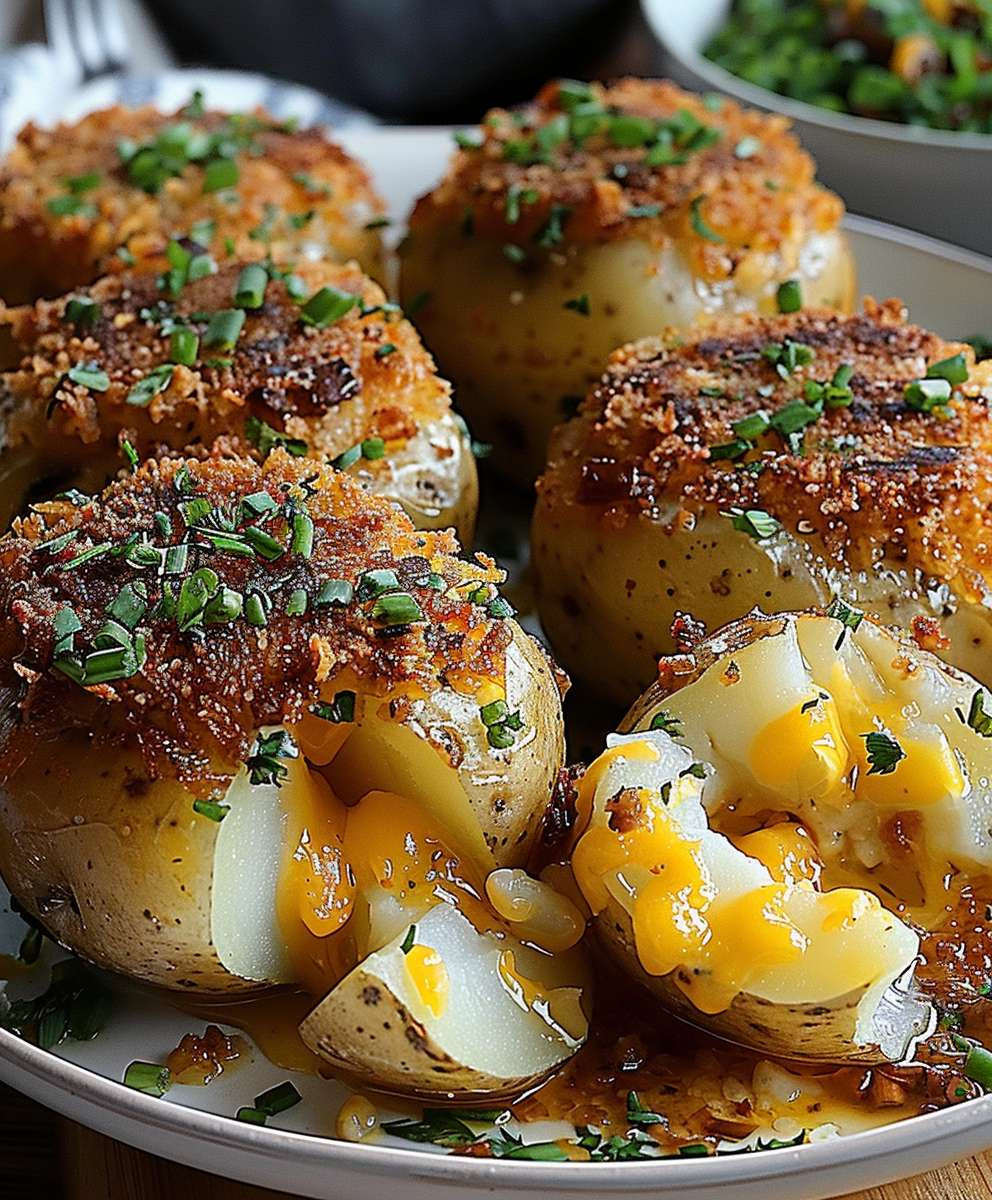 Gefüllte Kartoffeln mit Rinderhack