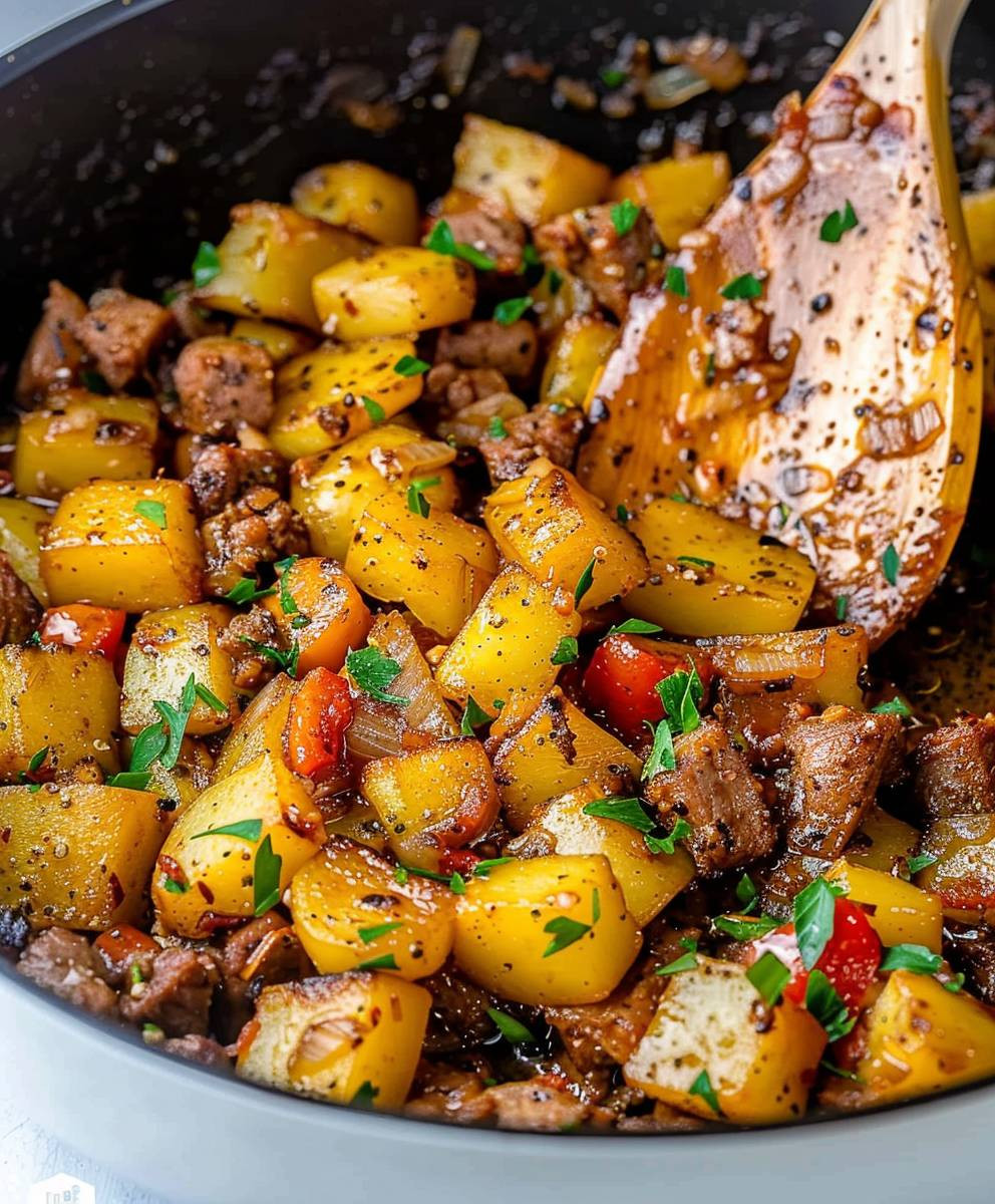 Kartoffelpfanne mit Hackfleisch