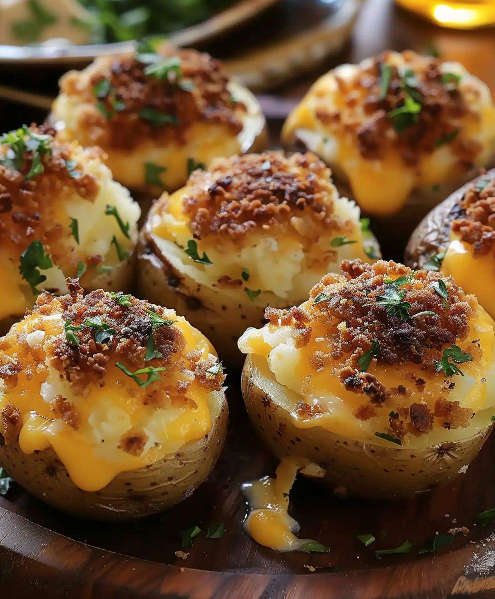 Gefüllte Kartoffeln mit Rinderhack