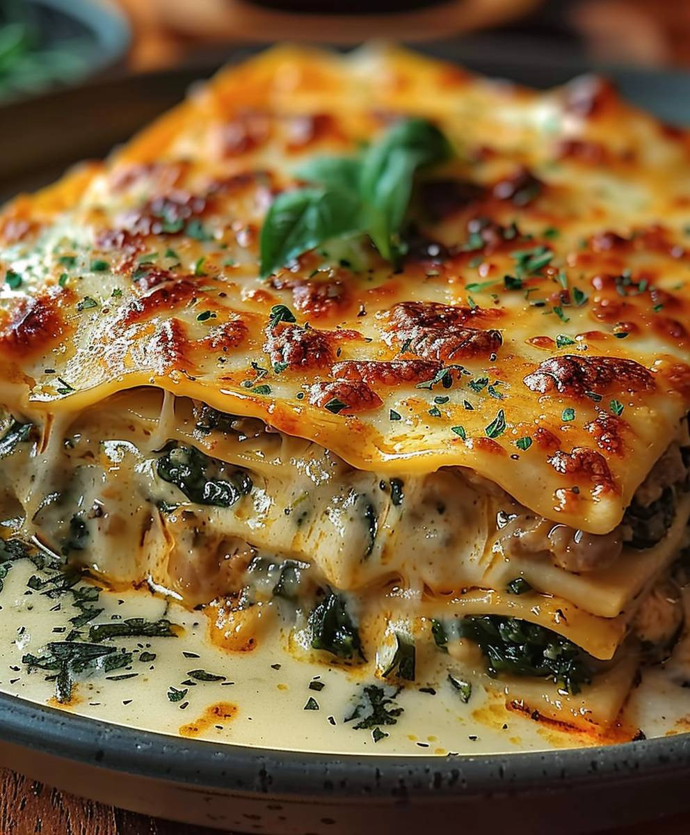 Spinat Pilz Lasagne Familie