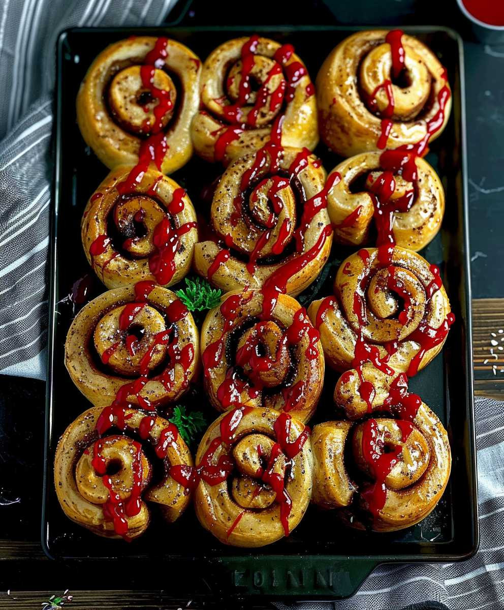 Halloween Zimtschnecken Frühstück