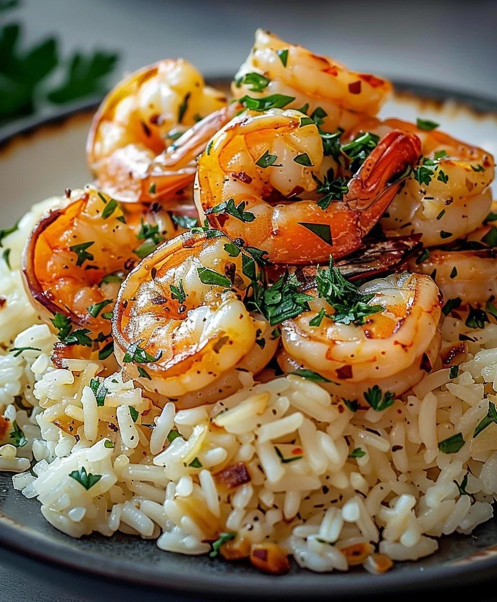 Garnelen Knoblauchbutter Reis – Das einfache Genießer-Rezept