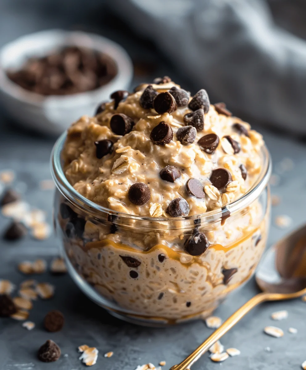 Cremige Keksteig Overnight Oats: Einfach, lecker, gesund.