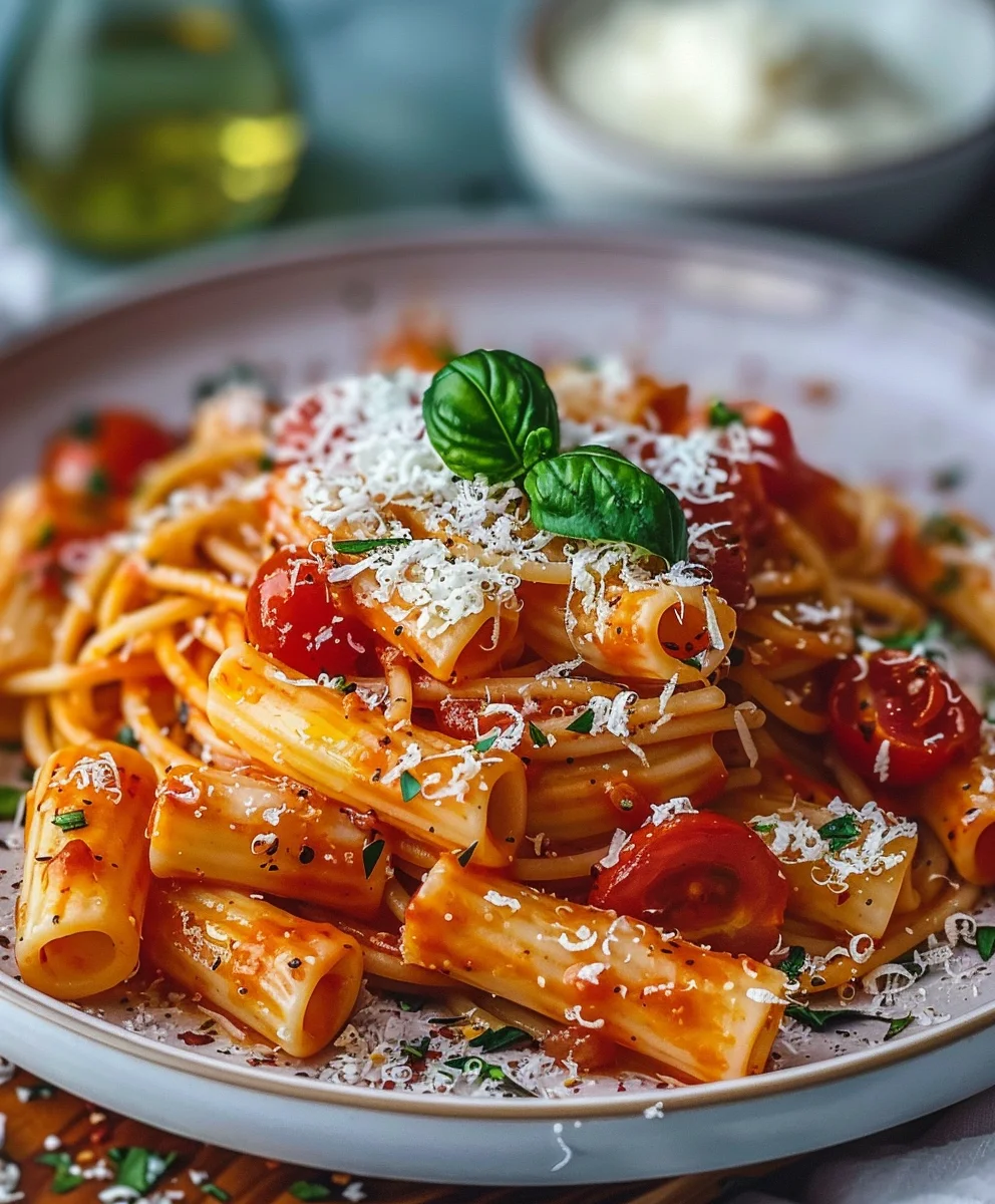 Aromatische Tomaten Knoblauch Pasta: Einfach & unwiderstehlich
