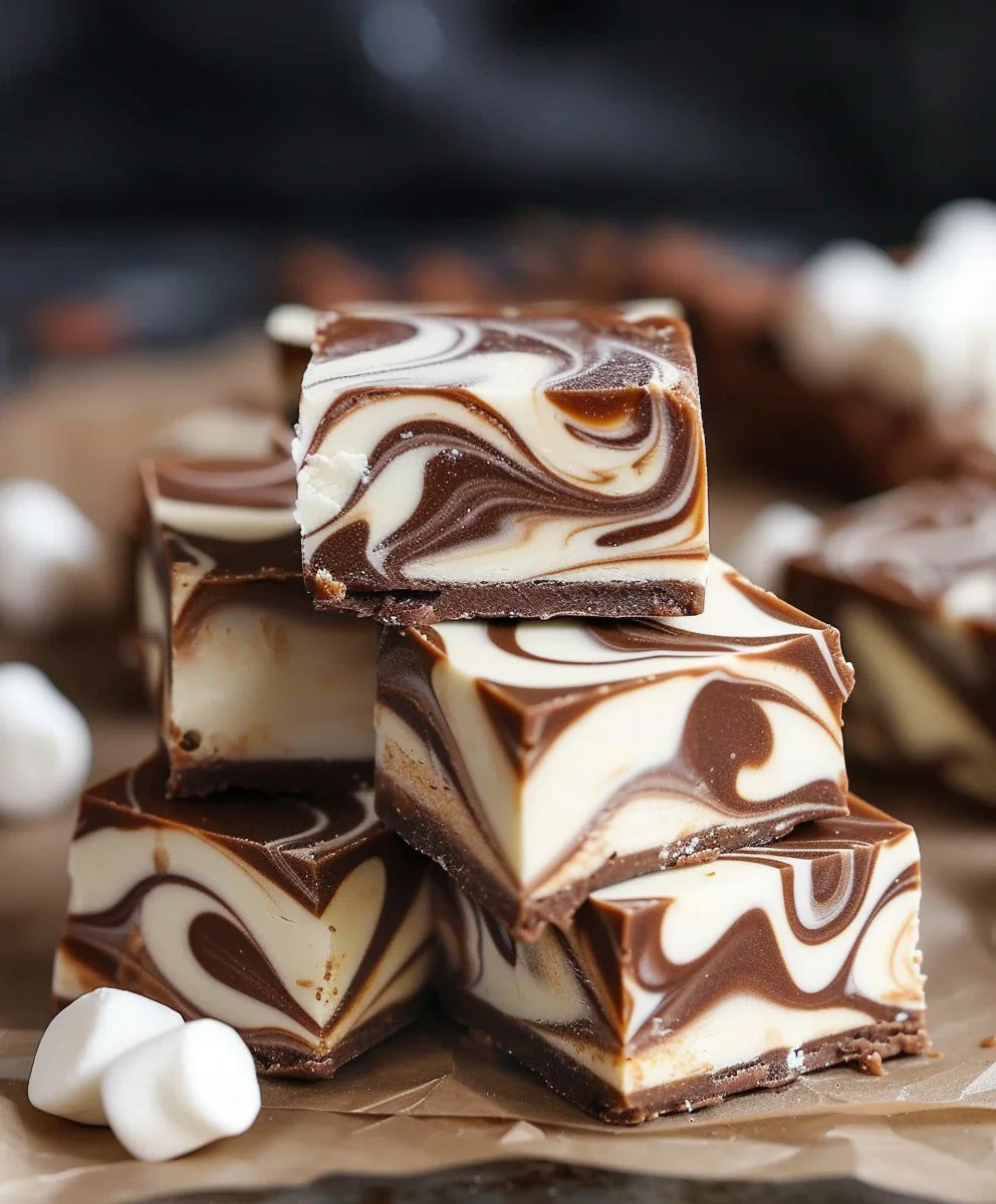 Marshmallow Swirl Fudge Rezept – Süßer Genuss für Alle