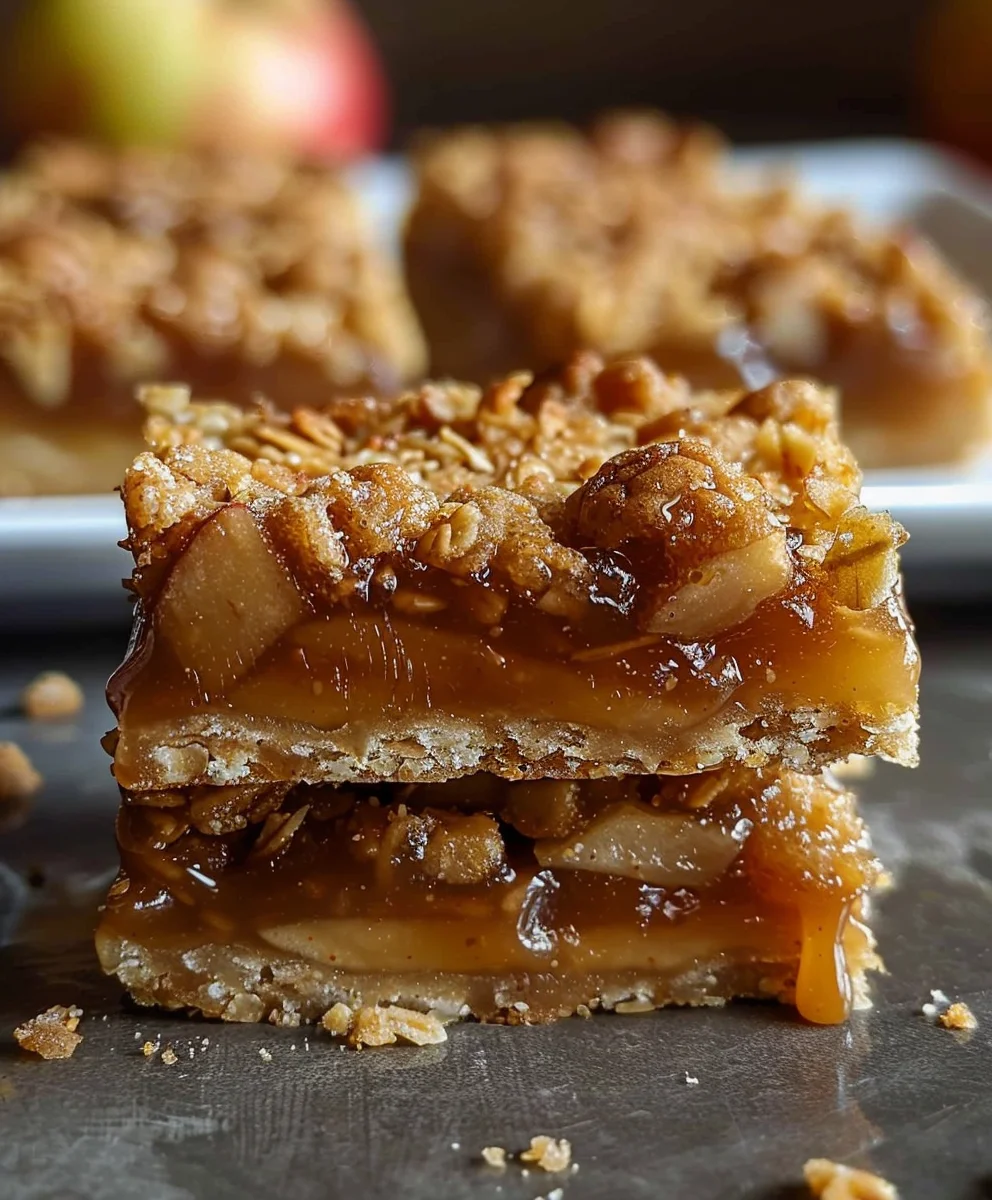 Salted Caramel Apfel-Crumble Bars: Einfach & unwiderstehlich