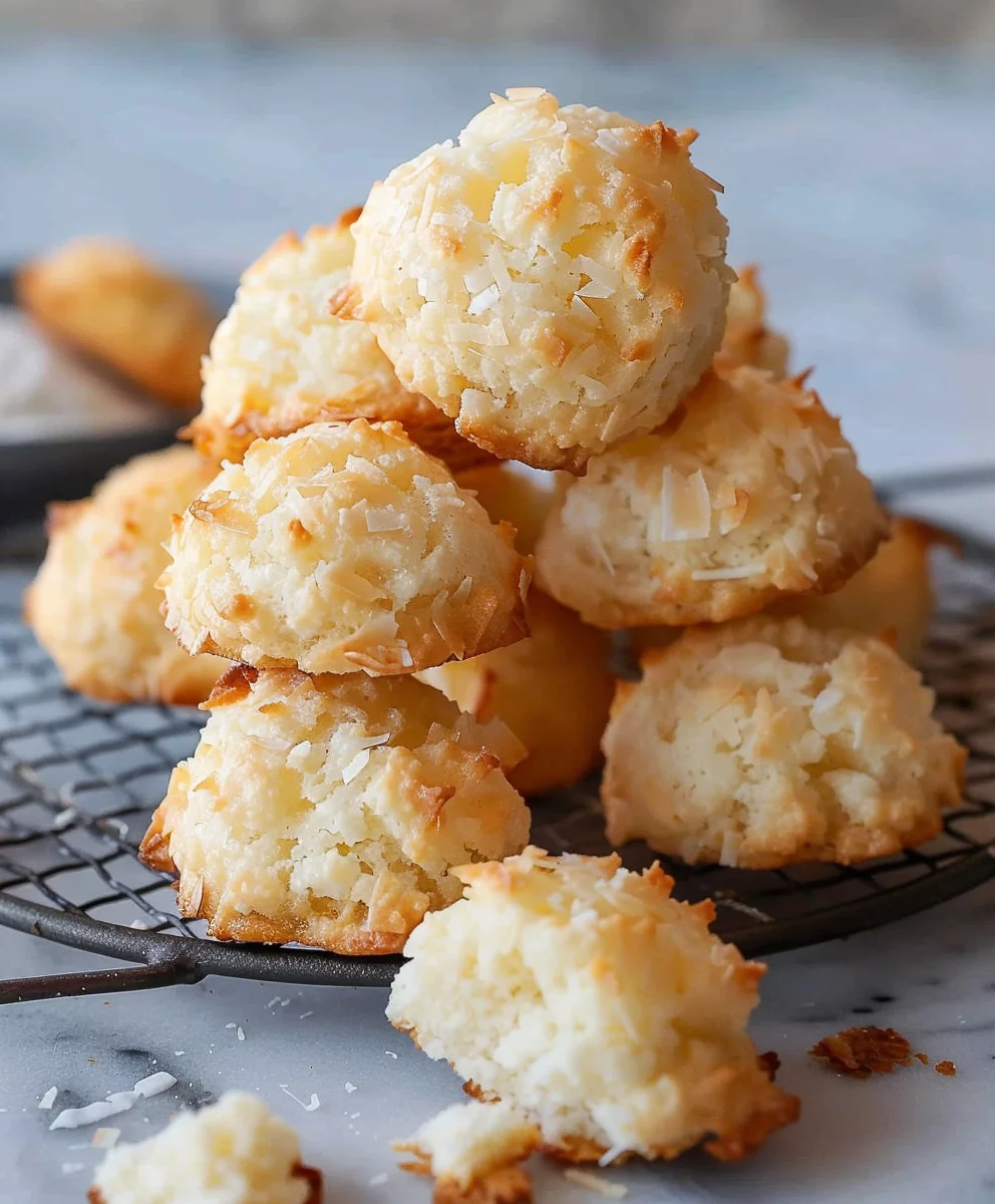 Knusprige & saftige Kokosmakronen