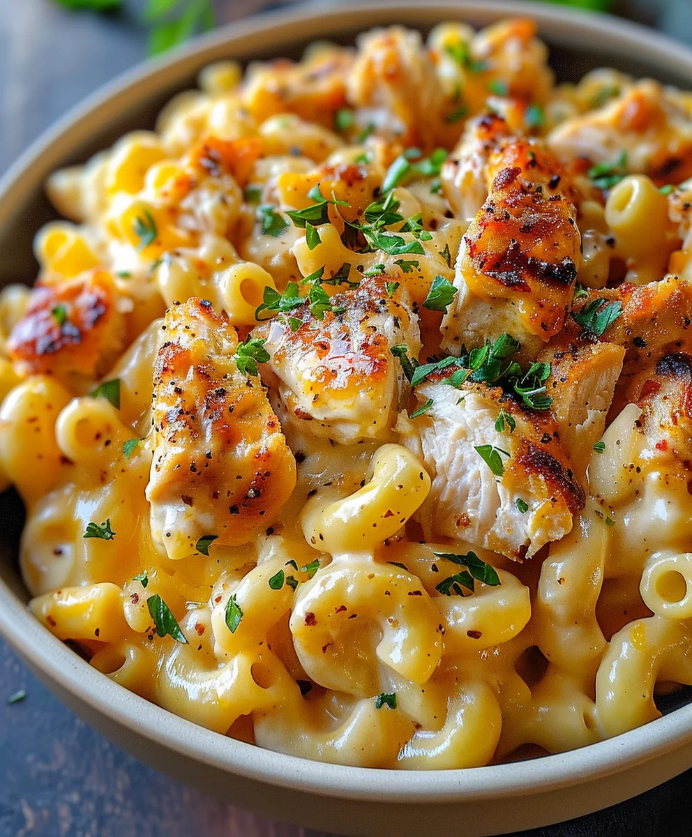 Süß-scharfes Honig-Pfeffer Hähnchen Mac & Cheese