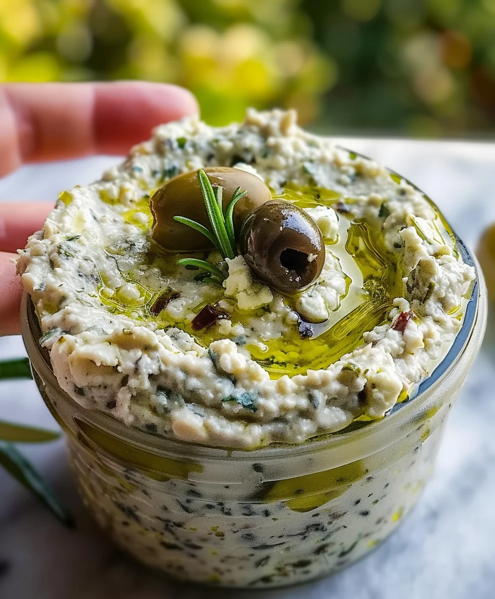 Grüner Oliven-Feta-Dip: Cremiger Traumaufstrich für Genießer