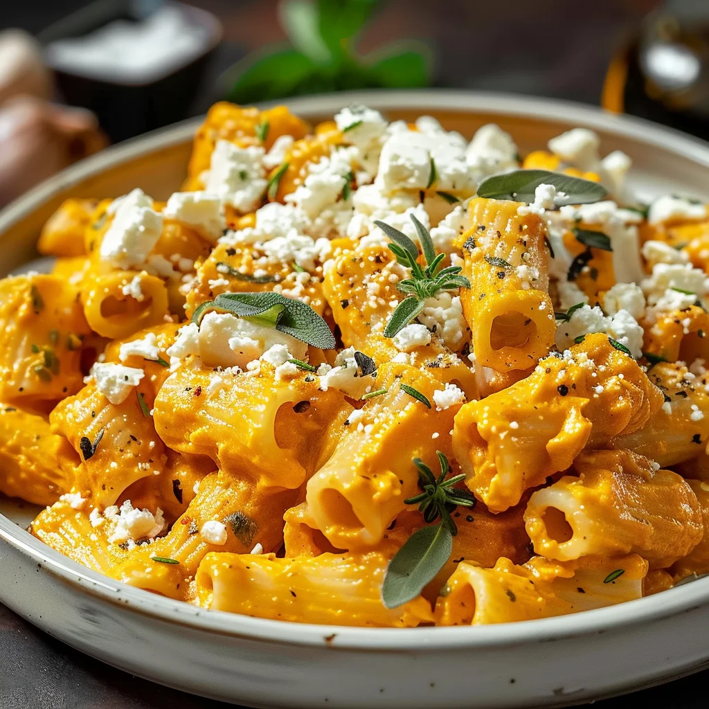 Kürbis Feta Pasta: Das einfache Rezept für den Herbst
