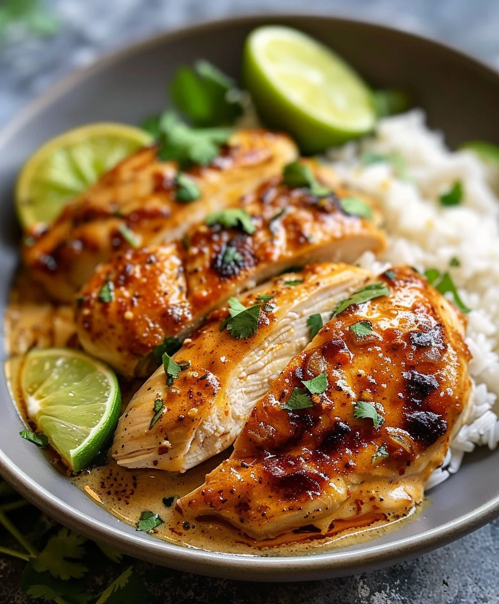 Pikantes Cajun Limetten Hähnchen in cremiger Soße