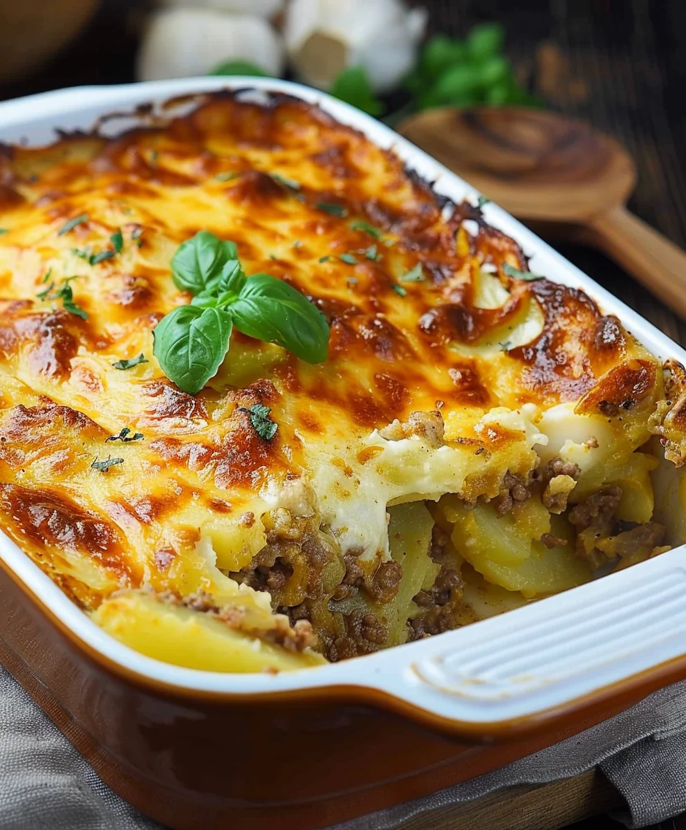 Kartoffel-Rinderhackfleisch-Auflauf