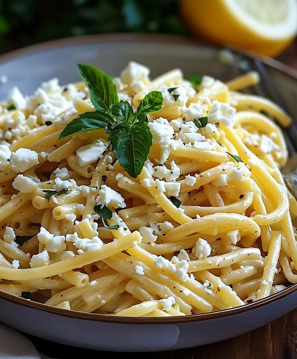 Zitronen Feta Pasta: Schnell, Lecker & Einfach Genießen!