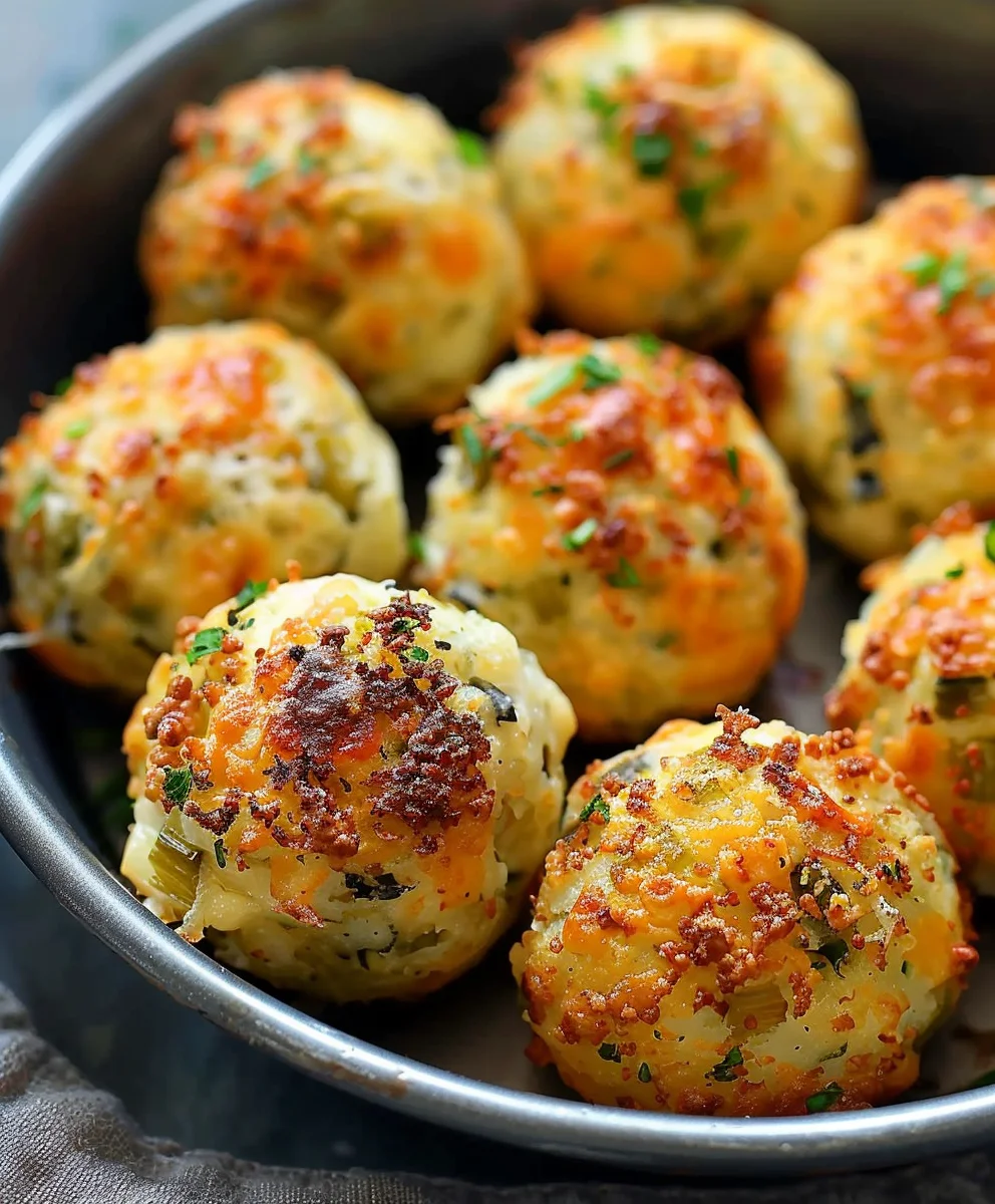 Köstliche Käse-Lauch-Bällchen