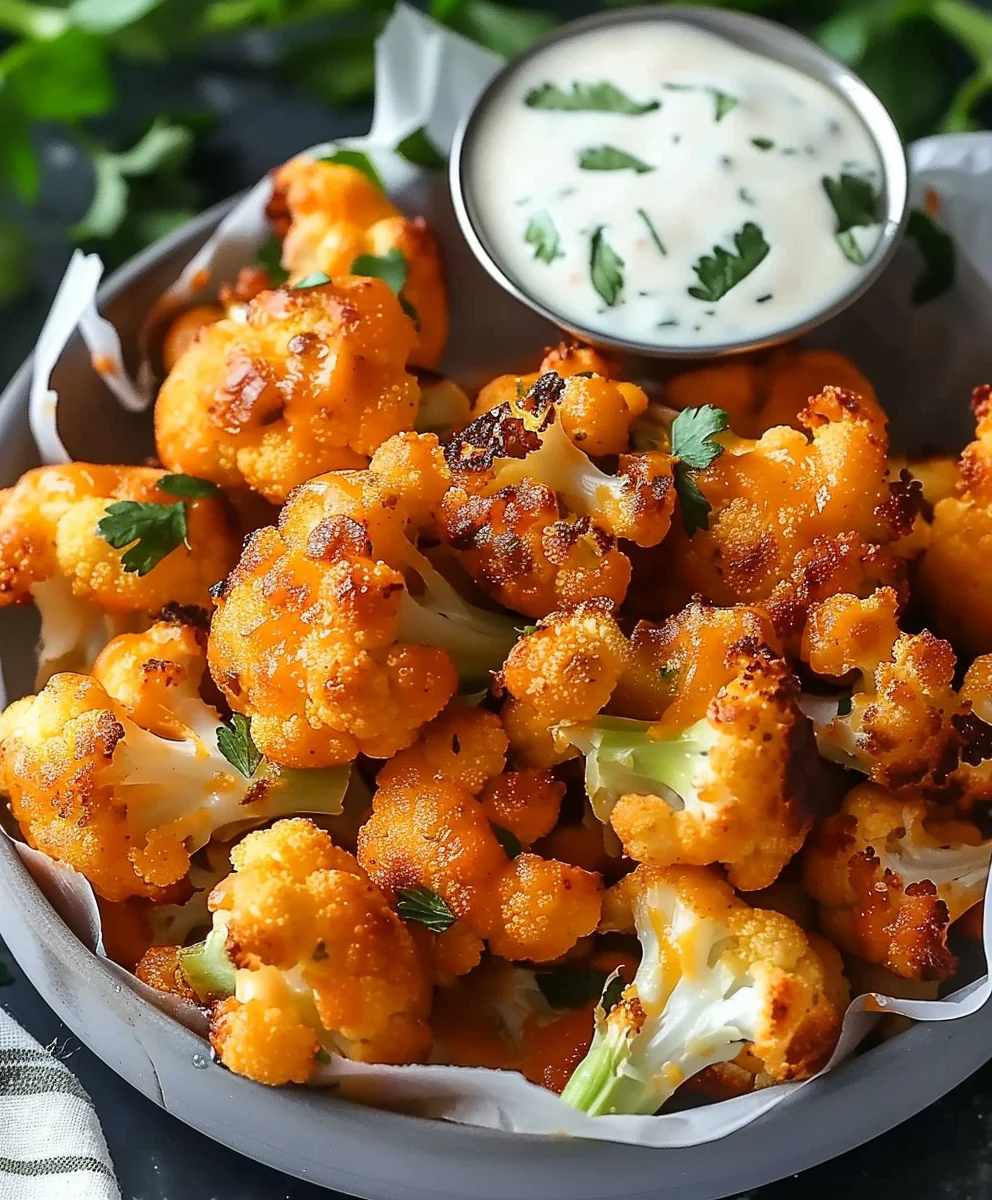 Buffalo Blumenkohl Heisluftfritteuse Rezept Einfach Zubereiten