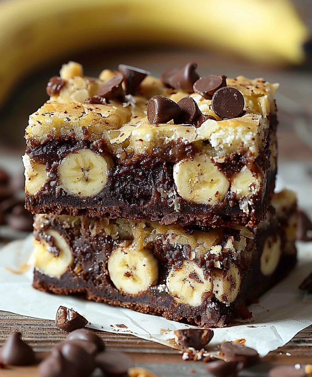 Bananenpudding Brownies