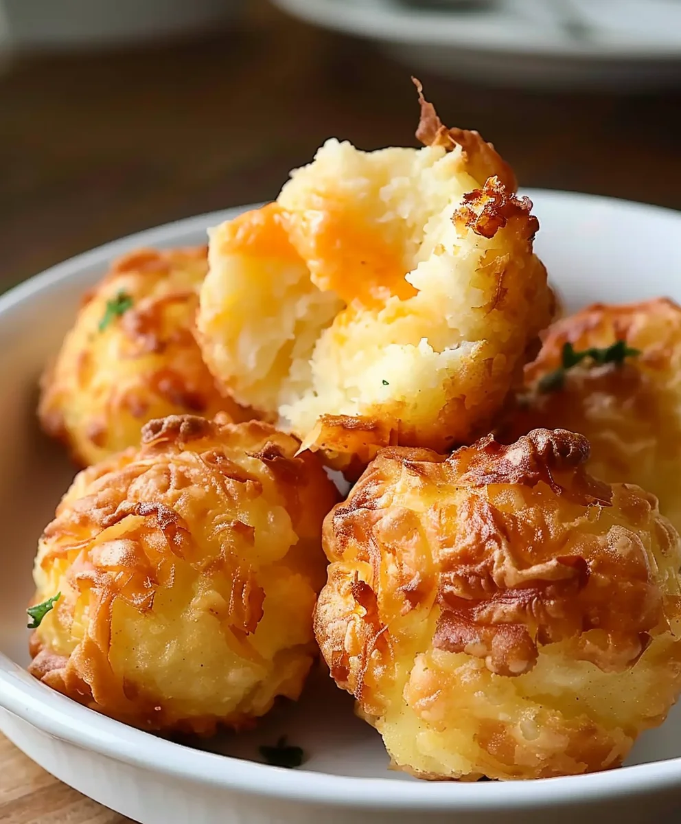 Knusprige Kartoffelkäse-Puffs: Einfaches Familienrezept.