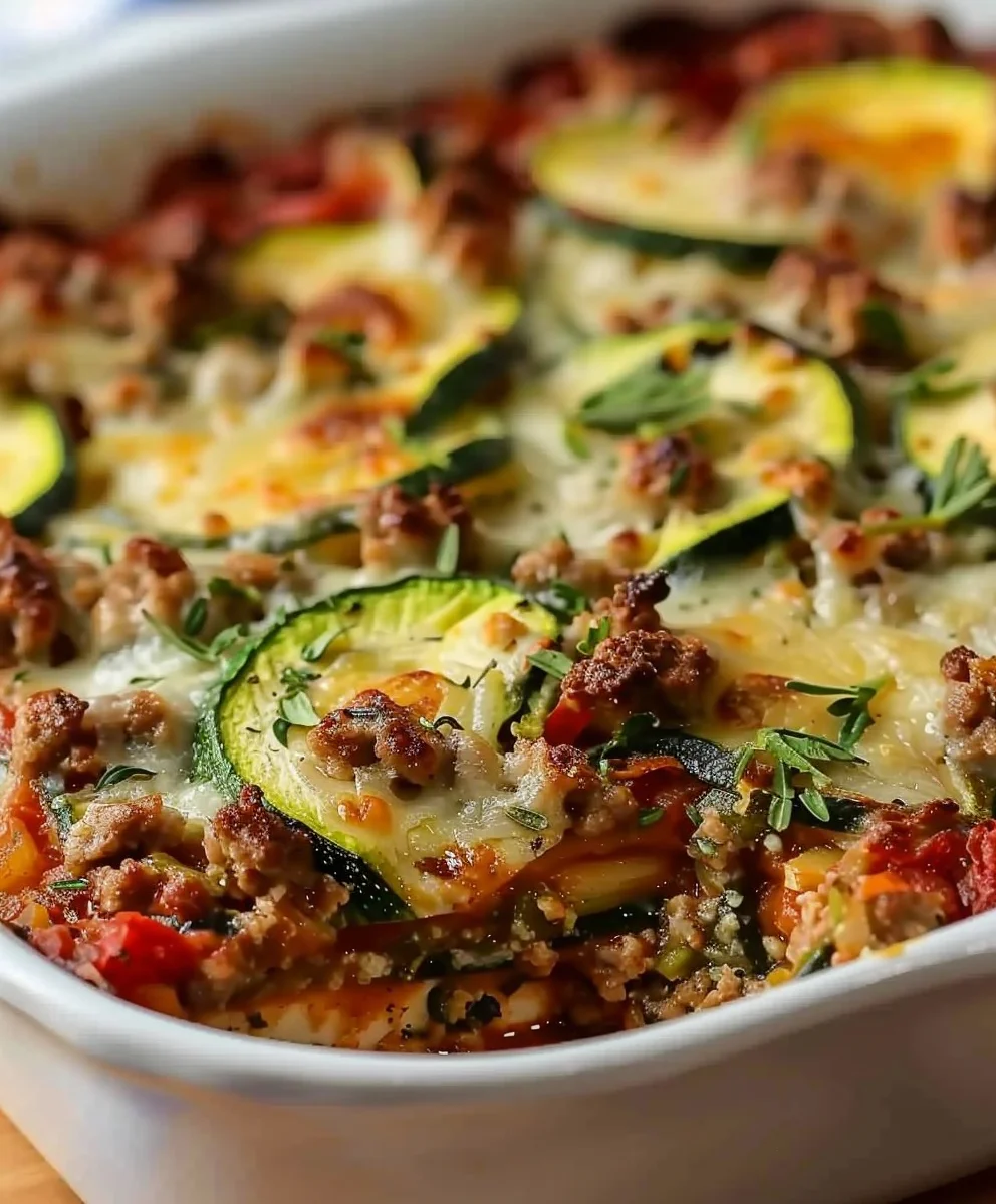 Herzhafter Putenhack-Zucchini-Auflauf: Gesundes Wohlfühlessen