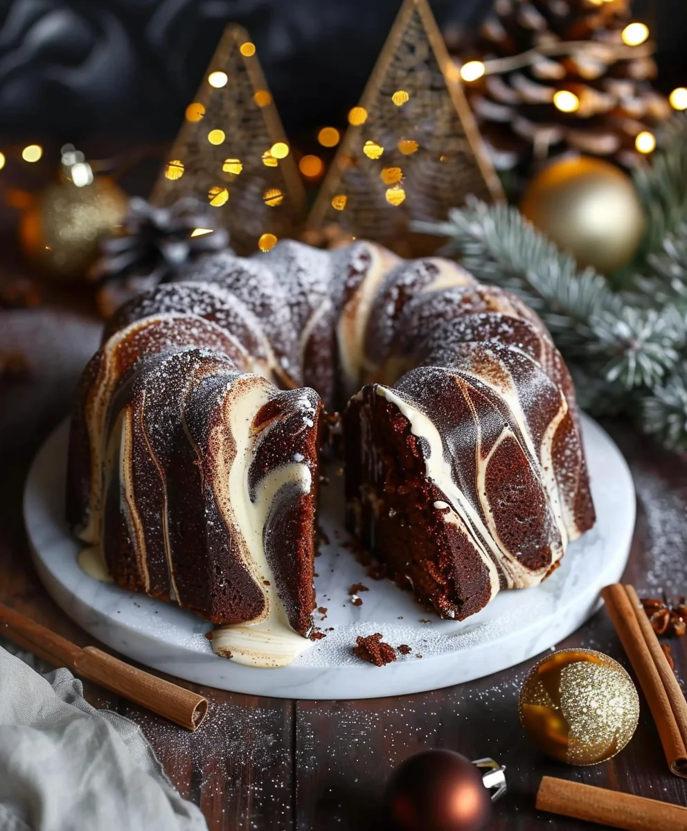 Marmor Lebkuchen Gugelhupf: Winterlicher Weihnachtstraum