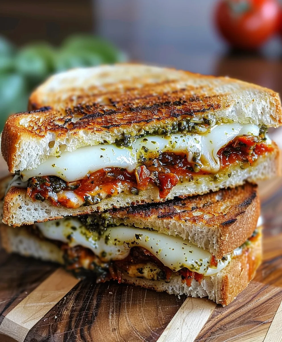 Sonnengetrocknetes Tomaten Pesto Grilled Cheese