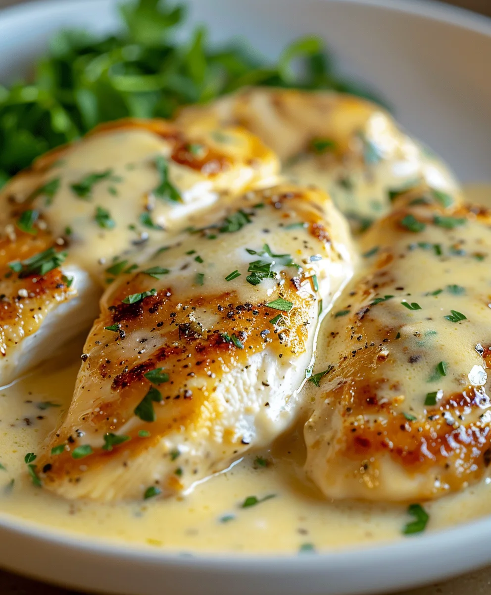 Cremiges Hähnchenfilet in Frischkäse-Parmesan-Soße