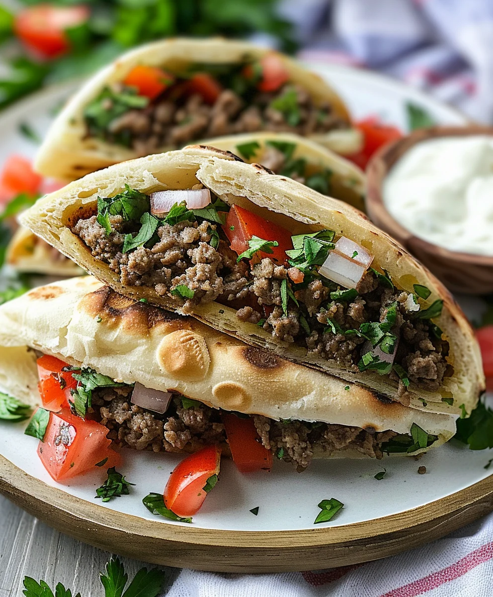 Mediterrane Rinderhack-Pita-Taschen – Schnell & Lecker!