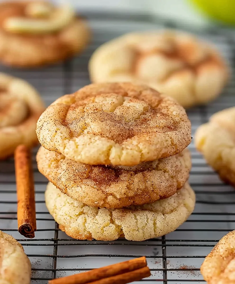 Gewürzte Apfel-Zimt Snickerdoodle Cookies