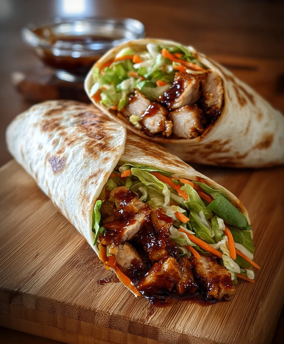 Quick Teriyaki Chicken Wraps