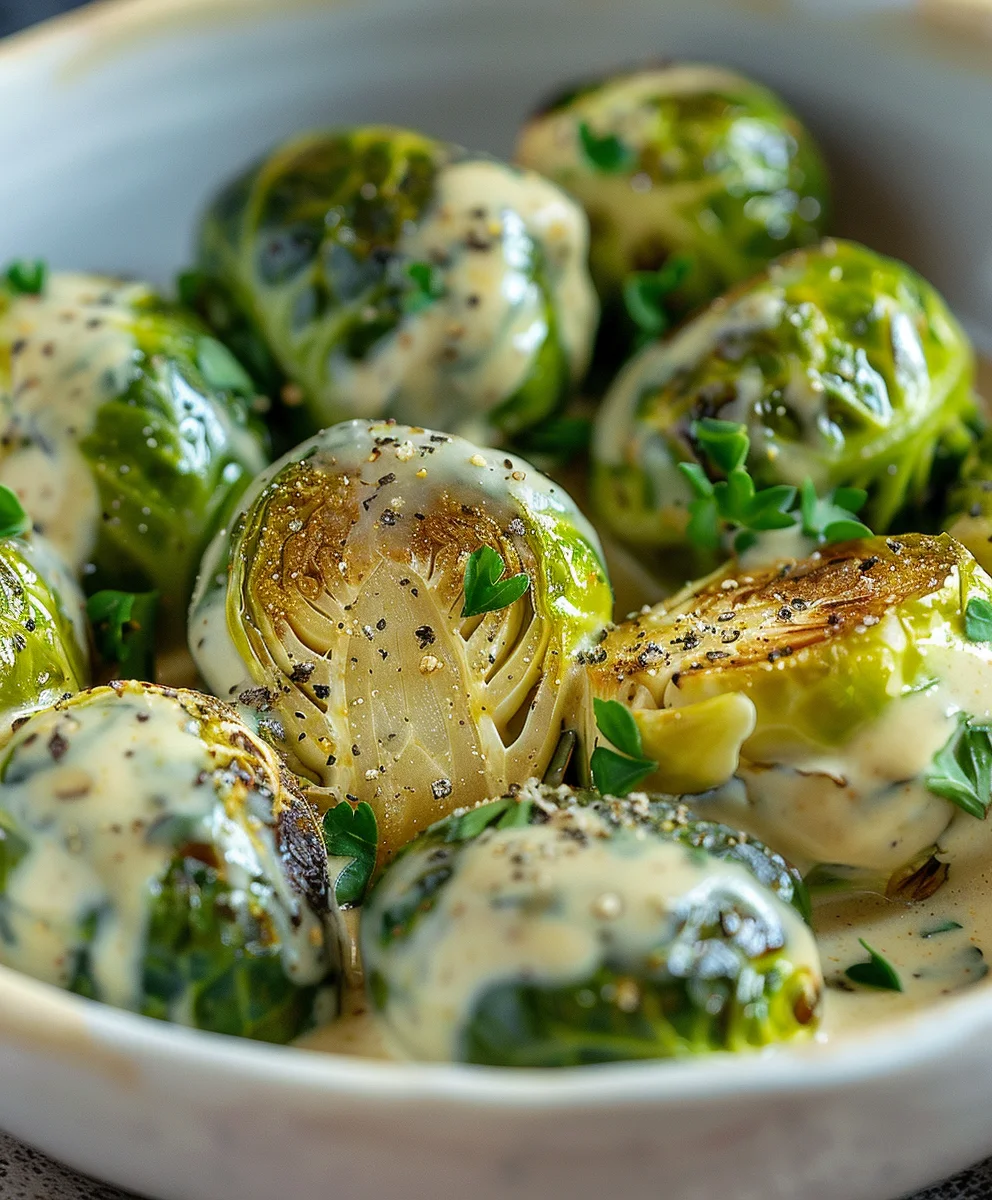 Rosenkohl in Frischkäse-Senfsauce – Cremig & Lecker