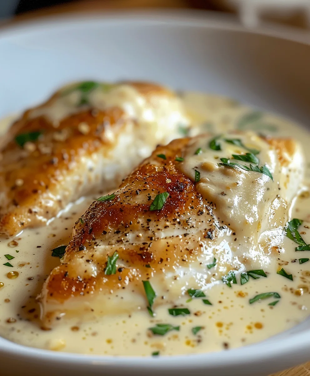 Cremiges Hähnchenfilet in Frischkäse-Parmesan-Soße
