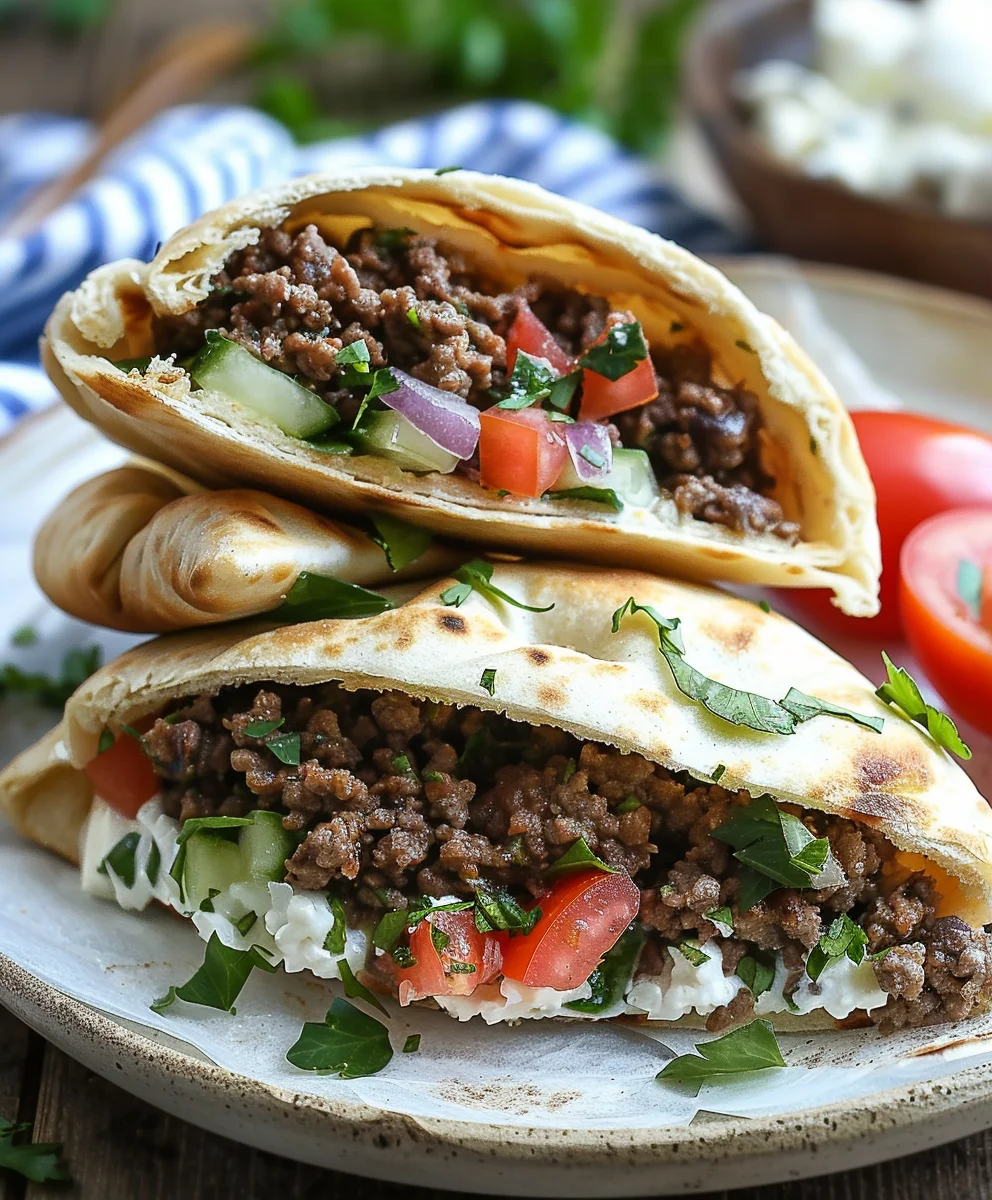 Mediterrane Rinderhack-Pita-Taschen – Schnell & Lecker!