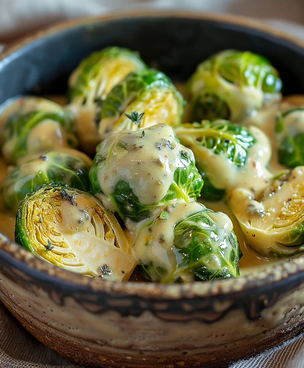 Rosenkohl in Frischkäse-Senfsauce – Cremig & Lecker