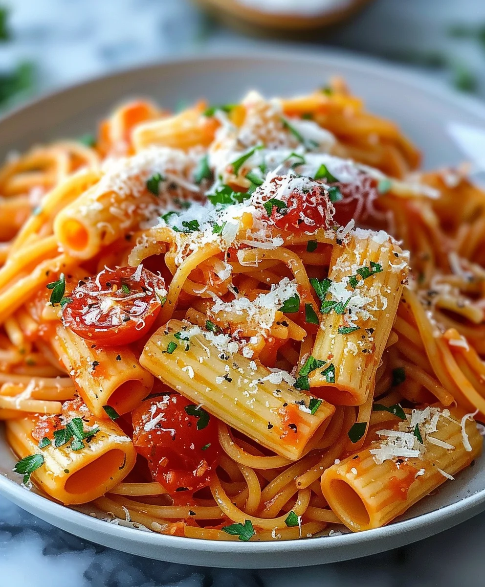 Aromatische Tomaten Knoblauch Pasta: Einfach & unwiderstehlich
