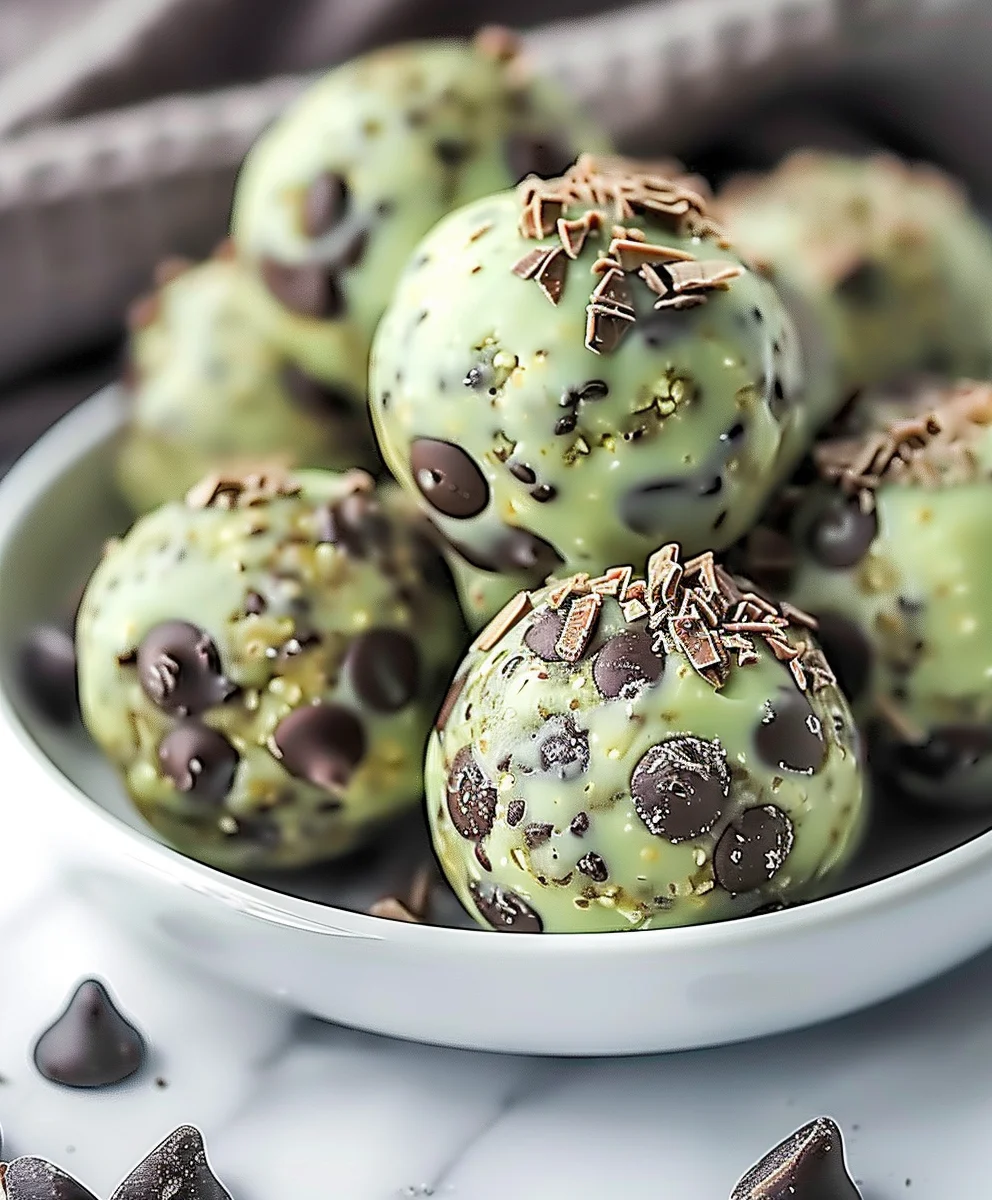 Minz Schoko Chip Proteinbällchen