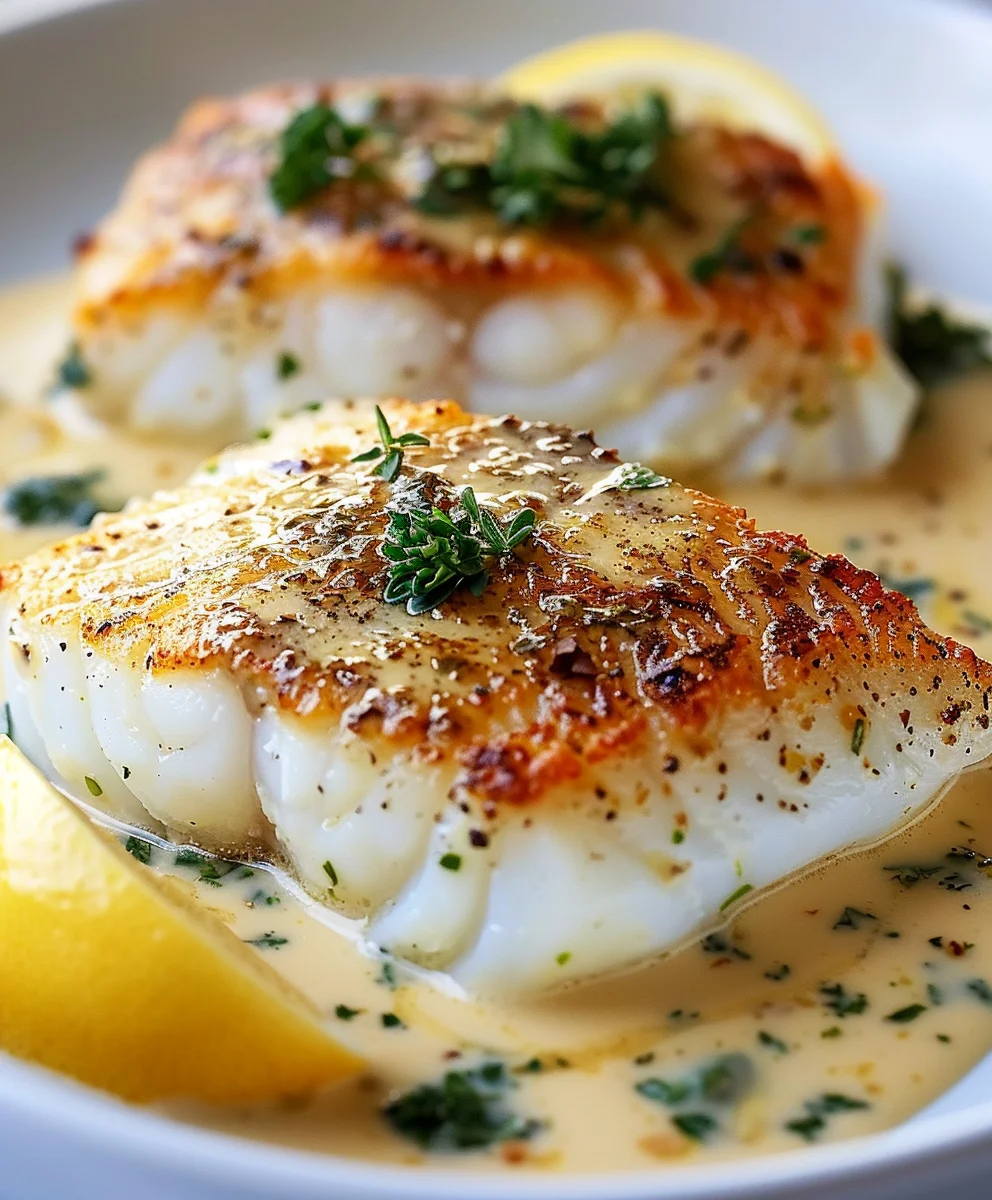 Köstlicher Back-Kabeljau in Kokos-Zitronen-Creme