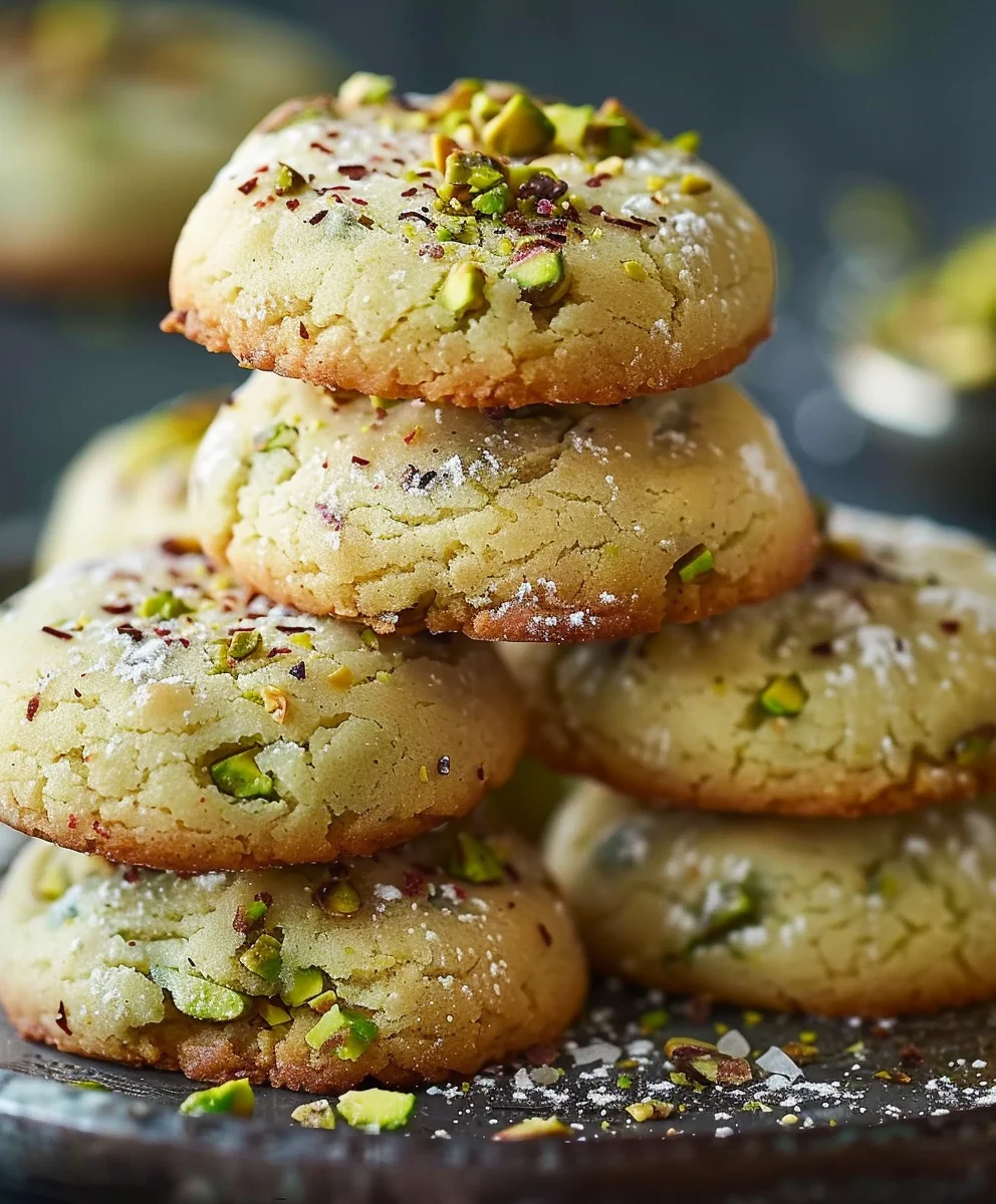 Pistazien Hochzeitskekse