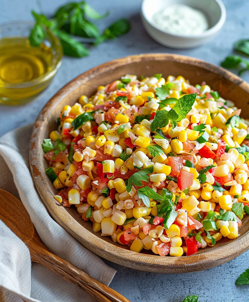Paprika Mais Salat: Schnell gemacht, herrlich frisch!