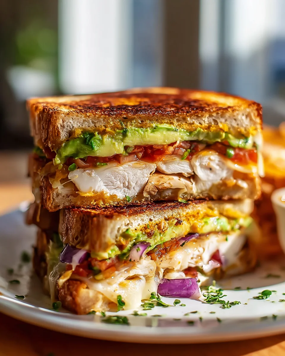Hähnchen Avocado Melt Sandwich: Dein einfaches Lieblingsrezept