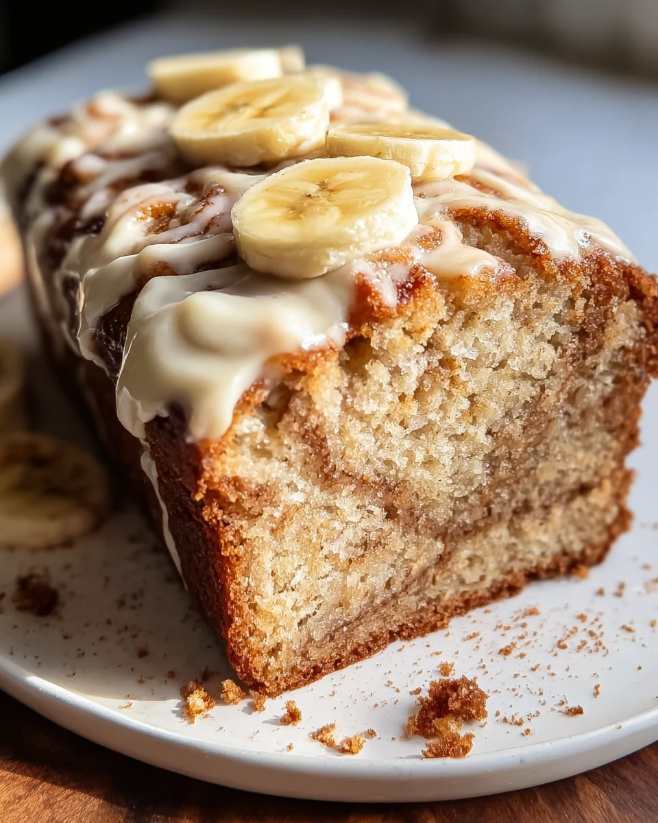 Cinnamon Roll Bananenbrot: Süße Zimtschnecken-Verführung!
