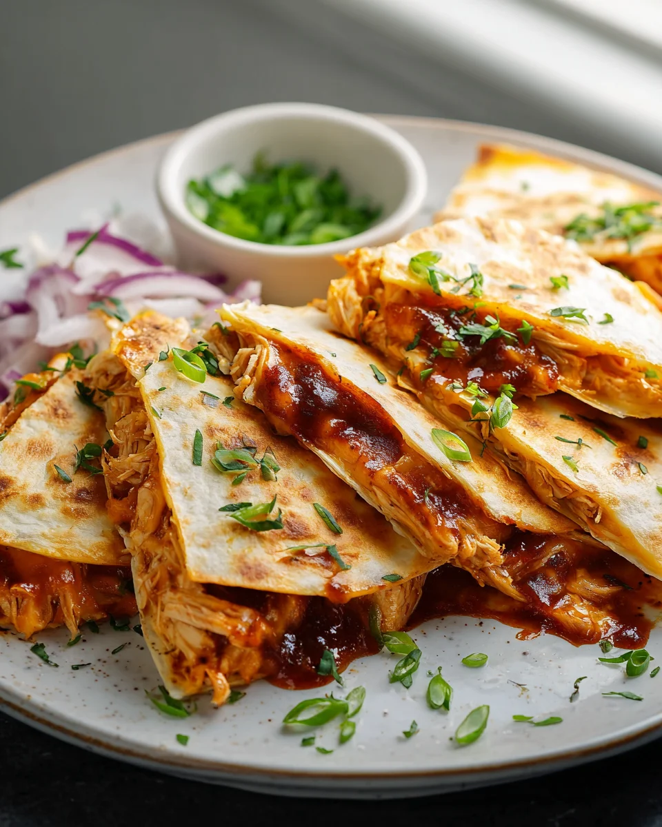 BBQ Hähnchen Quesadillas: Einfach, schnell & super lecker