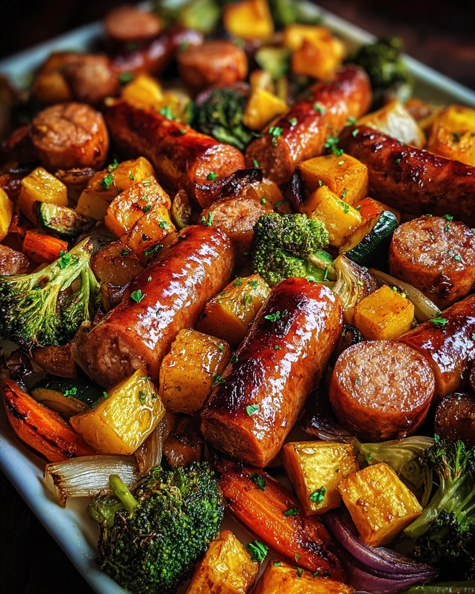 Geniale Honig-Knoblauch Rinderwurst vom Blech: Einfach köstlich!