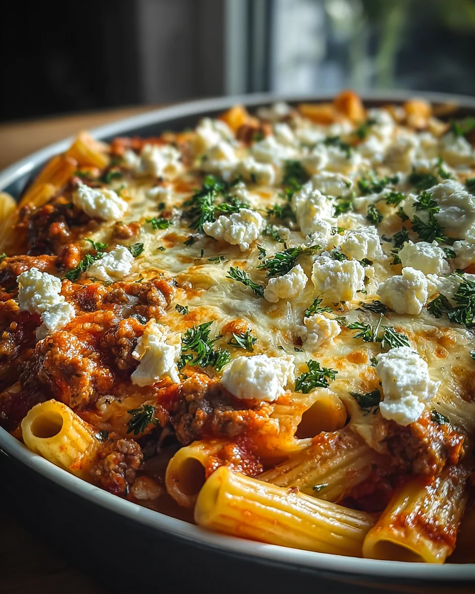 Nudelauflauf mit Feta & Rinderhack: Einfach & Lecker!