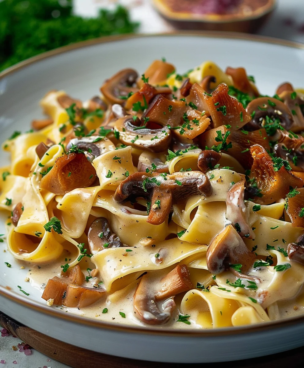 Pasta mit Pfifferling Sosse: Cremig & Lecker genießen!