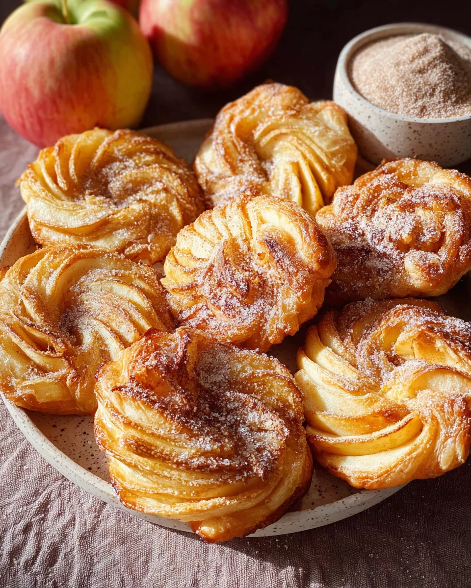 Knusprige Apfelringe im Blätterteig – Einfach zum Genuss