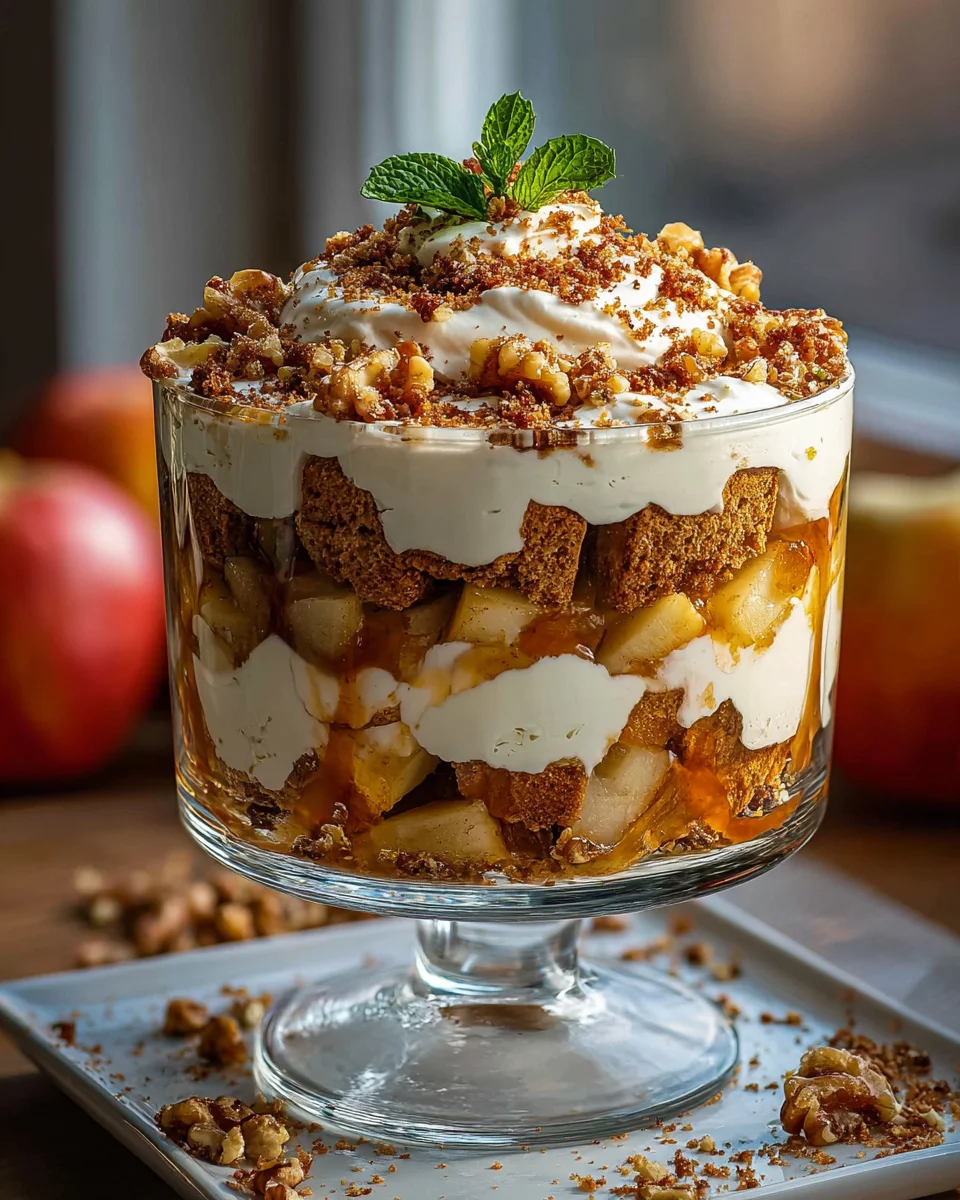 Himmlisches Bratapfel Karamell Trifle Rezept – Einfach & Lecker