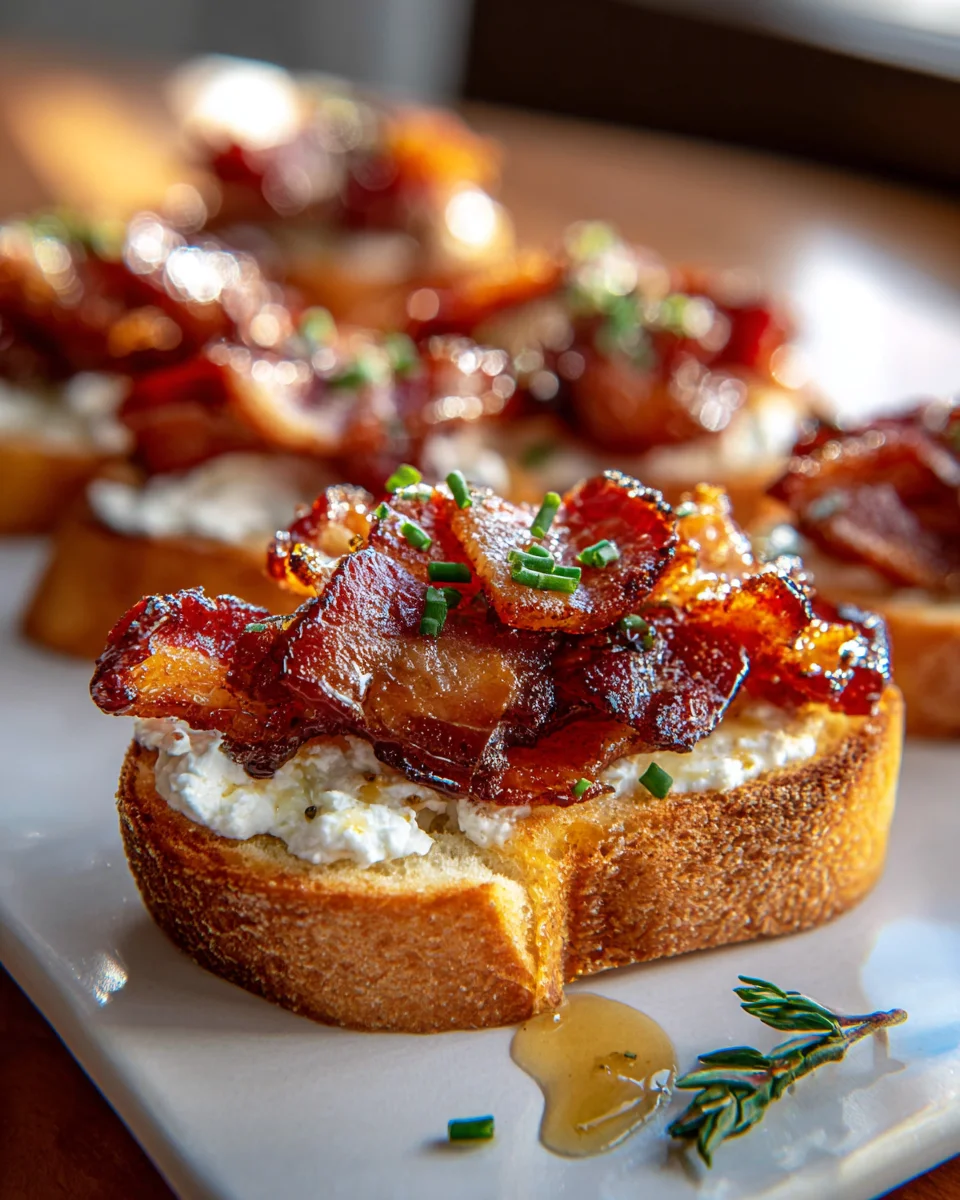 Luxuriöse Million Dollar Beef Bacon Crostini: Einfach & Lecker