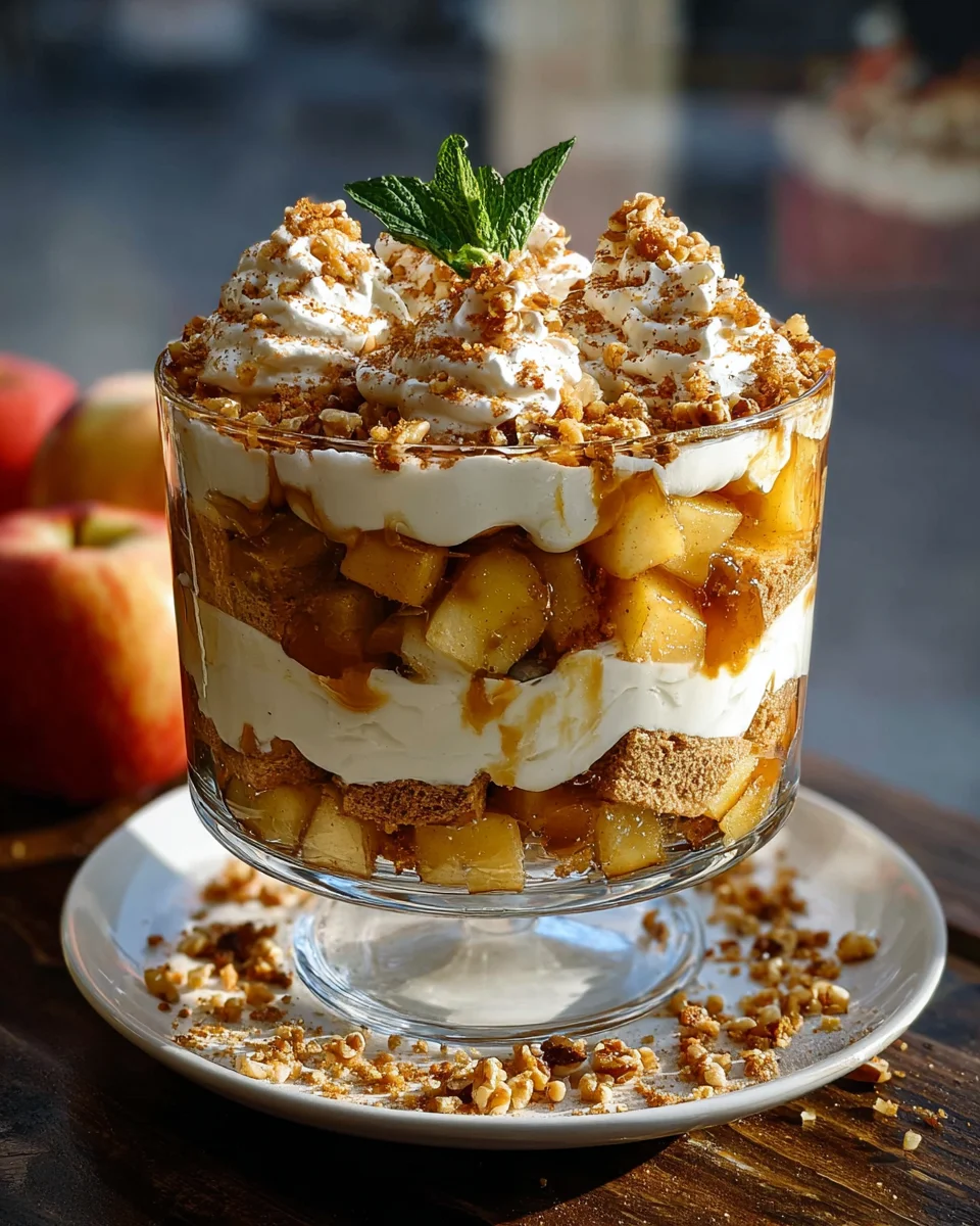 Himmlisches Bratapfel Karamell Trifle Rezept – Einfach & Lecker
