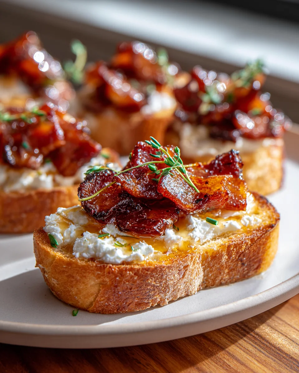Luxuriöse Million Dollar Beef Bacon Crostini: Einfach & Lecker