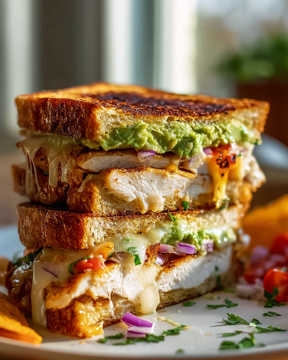 Hähnchen Avocado Melt Sandwich: Dein einfaches Lieblingsrezept